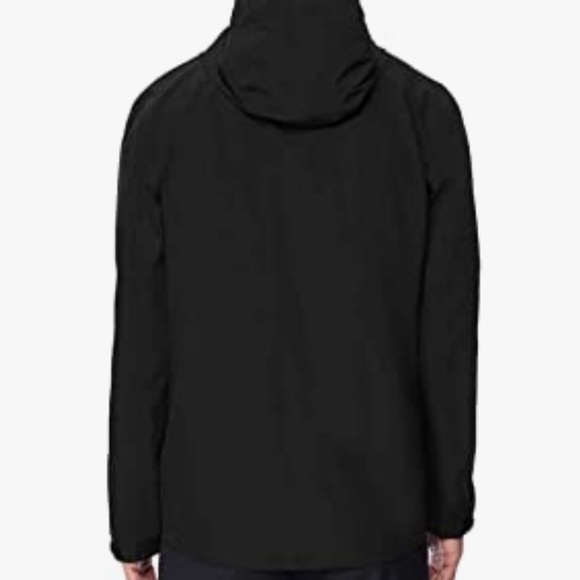 32 Degrees Cool Weatherproof Mens Rain Jacket With hood in color black - Picture 3 of 13